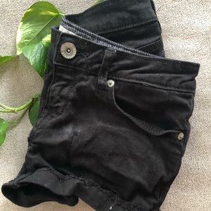 Adorable Black Jean Mini Shorts